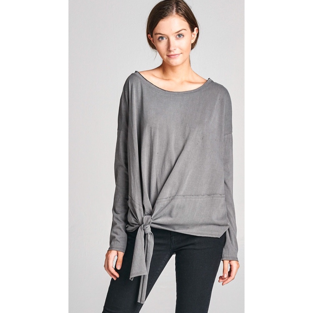 New! NuLabel Side Tie Top